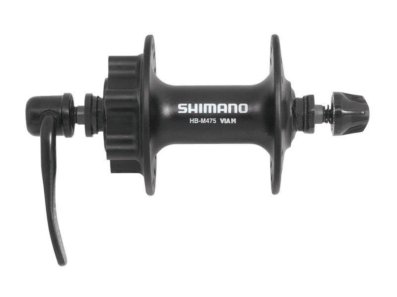 Náboj přední Shimano  HB-M475 Disc 6děr 32děr barva černá