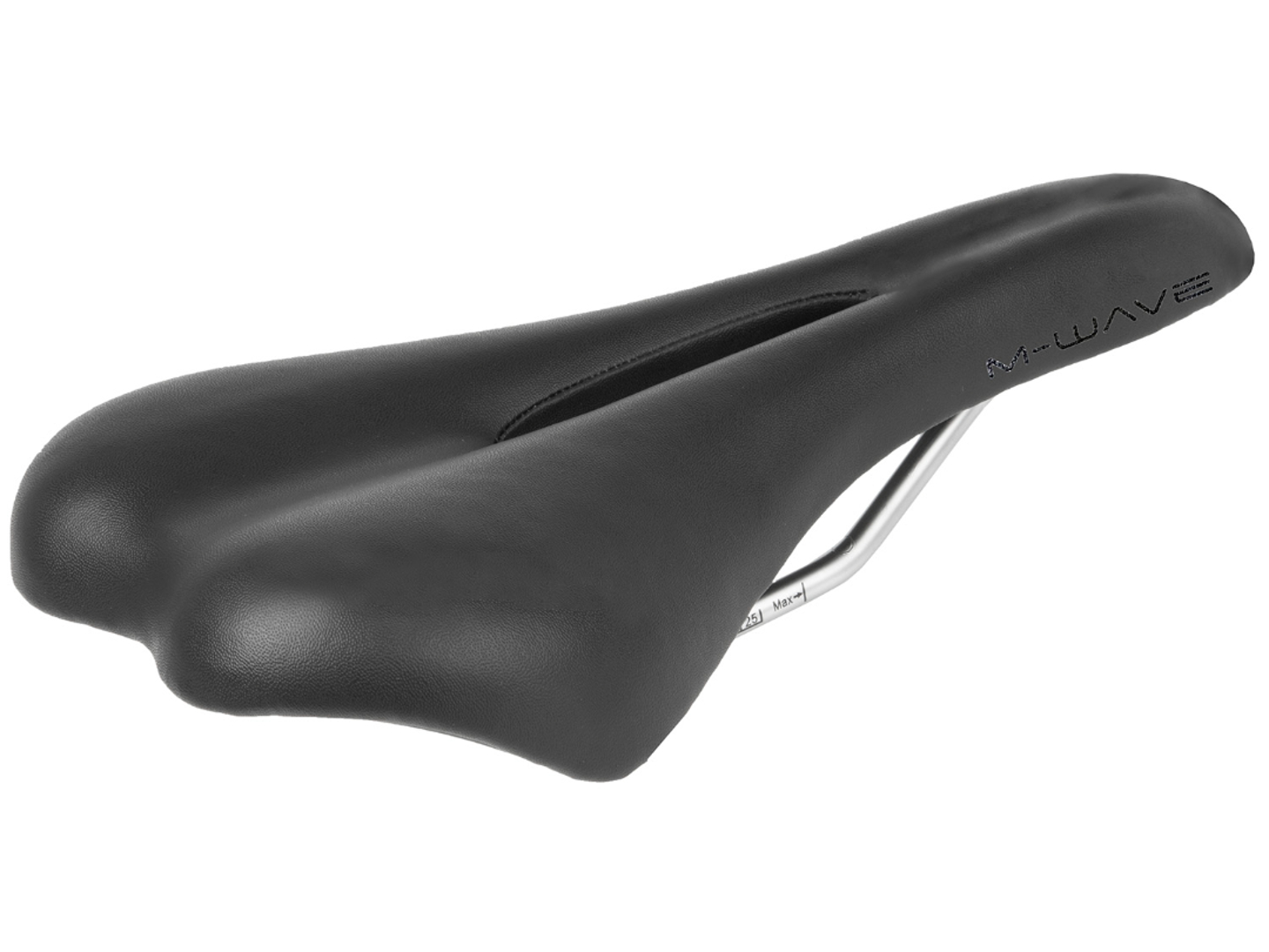 Sportovní sedlo M-Wave - Comp X  s dírou ,černé
