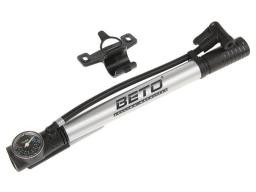 Nášlapná Mini Pumpa Beto  ALU s manometrem pro všechny typy ventilků
